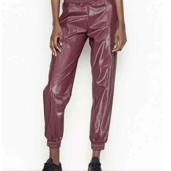 Victoria Sport Pants - VICTORIA’S SECRET / VICTORIA SPORT coated burgundy joggers NWT